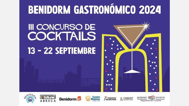 Cartel III Concurso de Cocktails de Benidorm 2024